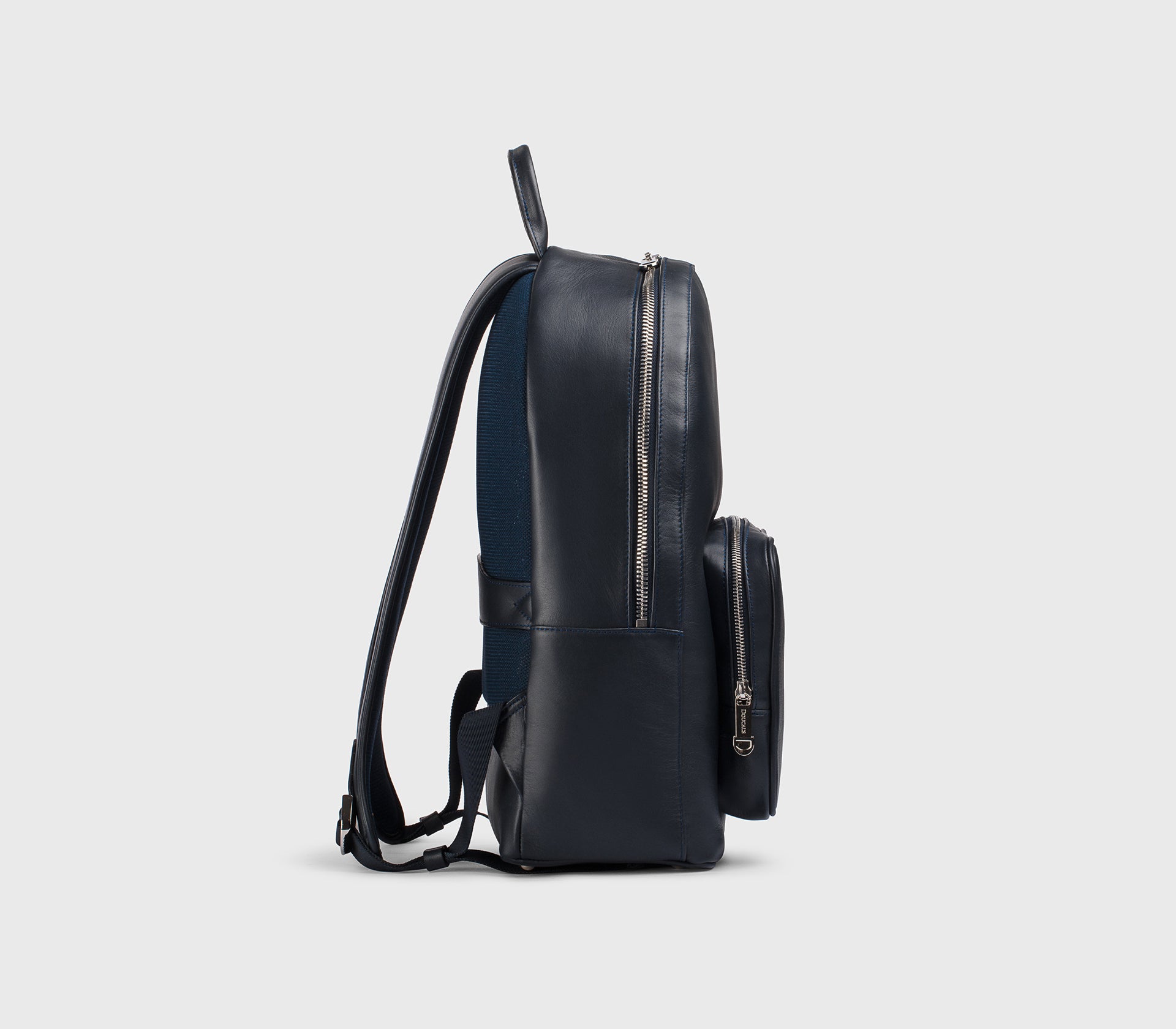 Zaino in pelle blu